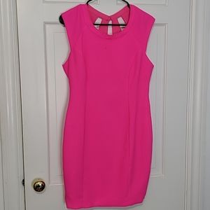 Hot pink mini dress